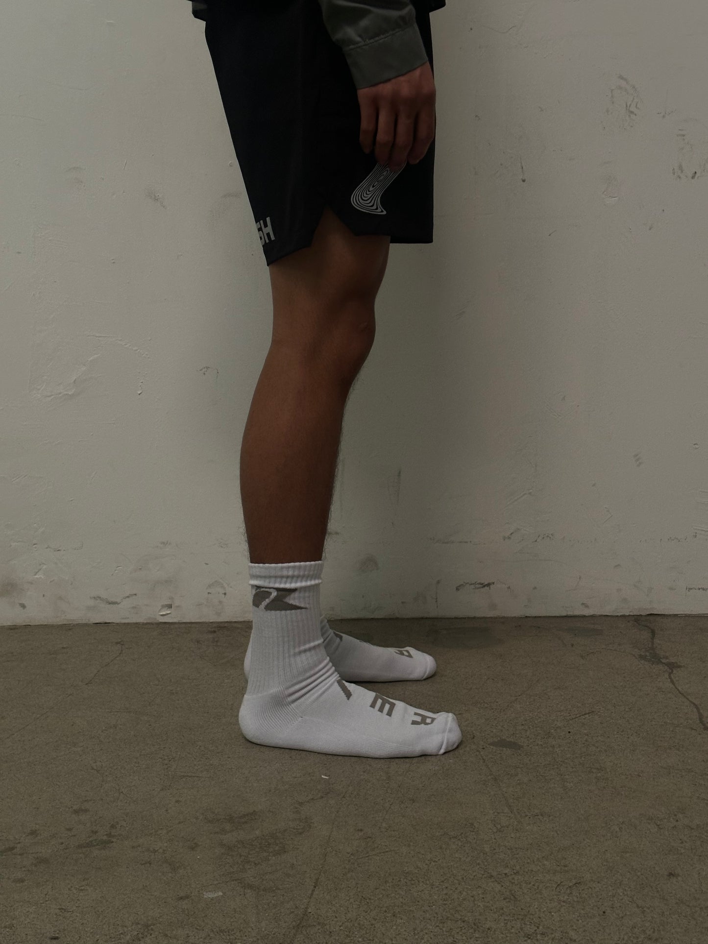TRAINING SOCK (WHITE/GREY)